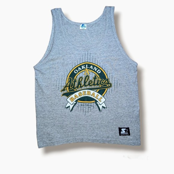 VTG 1991 Starter Oakland A's Tank Top - Size L - Picture 1 of 2